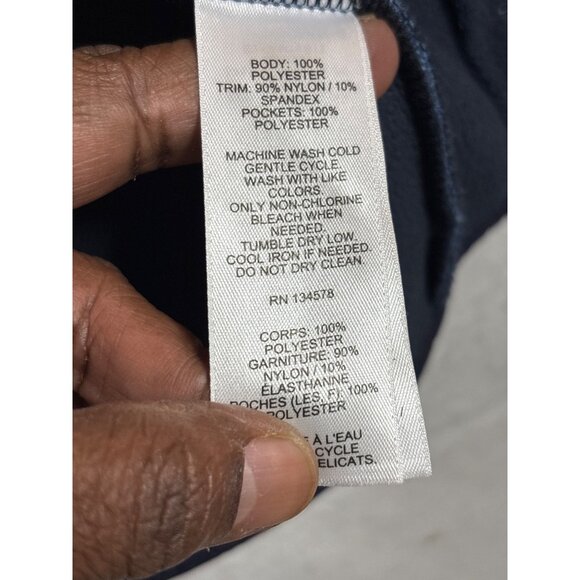 Vineyard Vines Boys Blue Fleece Vest Size M 12-14 Polyester Zip-Up Sleeveless - Picture 9 of 10